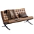 Barcelona Knoll Sofa: Sleek, Modern, and Functional 3D model small image 2