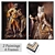 Elegant Art Set: 2 Paintings & 4 Frame Options 3D model small image 1