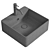 Sleek and Stylish SantiLine Washbasin 3D model small image 2