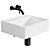 Cubetto Compact Basin - Space-Saving Elegance 3D model small image 1