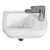 Duravit DuraStyle 360mm Wall Hung Handrinse Basin 3D model small image 2