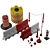 Road Barrier Set: Cones, Buffers, and More 3D model small image 2