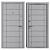 Modern Entrance Metal Door - City_new (Favorit) 3D model small image 4