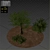 Evergreen Paradise: Olive Tree & Bush 3D model small image 6