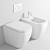 Galassia Meg11 Pro Floorstanding WC: Elegant and Reliable 3D model small image 3