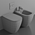 Genesis Floorstanding WC: Innovative Design & Quality Craftsmanship 3D model small image 3