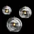 Elegant Glass Pendant Light 3D model small image 1