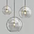 Elegant Glass Pendant Light 3D model small image 2