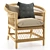 Elegant Malu Rattan Armchair: Stylish Comfort for Your Home! 3D model small image 1