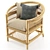 Elegant Malu Rattan Armchair: Stylish Comfort for Your Home! 3D model small image 5