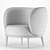 Modern Cozy Cosona Armchair 3D model small image 4