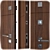 Fauna Metal Entrance Door: Elegant and Durable 3D model small image 2