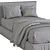 Upholstered Headboard Bed: Elegant & Comfortable 3D model small image 4