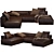 Modern Navi Leather Sofa 3D model small image 4