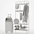 Modern Entryway Organizer Set - Ikea Pinnig 3D model small image 4