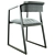 Vietri Modern Side Chair 3D model small image 2