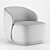 Sleek Pipe Lounge Chair 3D model small image 5