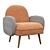 Bordo Armchair: Sleek and Stylish 3D model small image 2