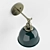 Permo Metal Dome Wall Sconce: Modern Elegance 3D model small image 4