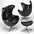 Modern Egg Chair: Stylish and Comfortable 3D model small image 2