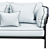 Comfortable Can HAY Sofa: 3-Seater 3D model small image 3