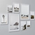 Elegant Set of Wall Paintings 3D model small image 2