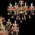 Luxury Eurosvet Escada Crystal Chandelier 3D model small image 1