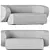 Sleek Swell Sofa: Modern Design 3D model small image 3
