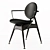 Elegant Circle Dining Chair 3D model small image 3