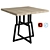 Minimal Loft Table | 60x60 cm 3D model small image 1