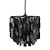 Modern Square Black/White Pendant Lamp 3D model small image 5