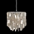 Modern Square Black/White Pendant Lamp 3D model small image 6