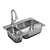 MOEN 2000 Series: Elegant Lodi Sinks 3D model small image 5