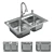 MOEN 2000 Series: Elegant Lodi Sinks 3D model small image 7