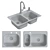 MOEN 2000 Series: Elegant Lodi Sinks 3D model small image 9