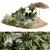 Tropical Summer Lake Furniture Set 3D model small image 1