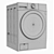LG FHD2112STB: Advanced Washing Machine with Superior Performance 3D model small image 3