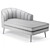 Luxurious Allier Velvet Chaise 3D model small image 6