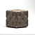 Cuddly Leather Ottomans 3D model small image 1