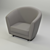 Sleek Modern Arm Chair 3D model small image 4