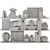 Elegant Home Décor Set 3D model small image 6