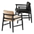 Teresina Sift Chair: Sleek Elegance by Meridiani 3D model small image 2