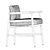Teresina Sift Chair: Sleek Elegance by Meridiani 3D model small image 5