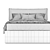 Modern IORCA Bed by Bolzan Letti 3D model small image 3