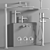 Fantini Nostromo Small Taps & Showers 3D model small image 3