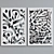 Modern Frame Set with Abstract Calligraphy Art  3D model small image 2