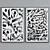 Modern Frame Set with Abstract Calligraphy Art  3D model small image 3