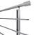 Adjustable Metal Railing 3D model small image 2