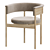 Sleek N-SC01 Chair: Scandinavian Design 3D model small image 12