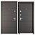 Liberta Entrance Metal Door: Durable & Stylish 3D model small image 3